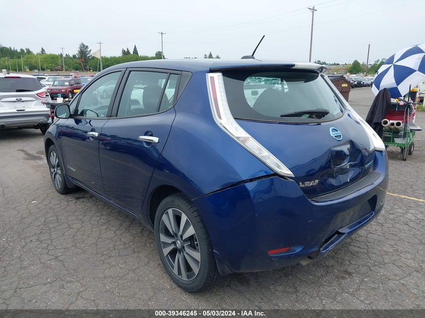 2016 Nissan Leaf Sv VIN: 1N4BZ0CP7GC302939 Lot: 39346245