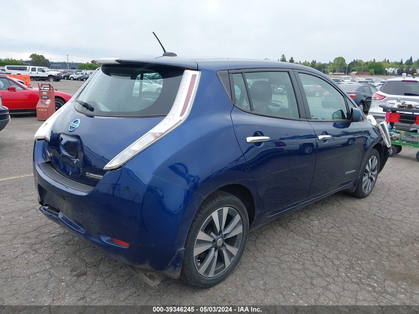 2016 Nissan Leaf Sv VIN: 1N4BZ0CP7GC302939 Lot: 39346245