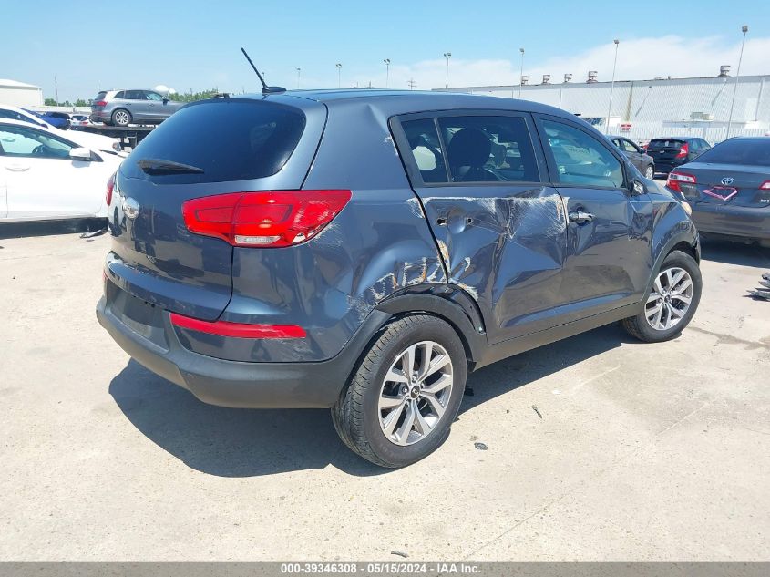 2014 Kia Sportage Lx VIN: KNDPB3ACXE7626561 Lot: 39346308