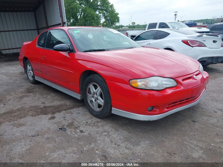 2002 Chevrolet Monte Carlo Ss VIN: 2G1WX15K829161574 Lot: 39346370