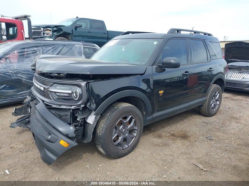 2022 Ford Bronco Sport Badlands VIN: 3FMCR9D92NRD45789 Lot: 39346410