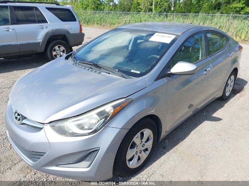 5NPDH4AE9GH700978 | 2016 HYUNDAI ELANTRA