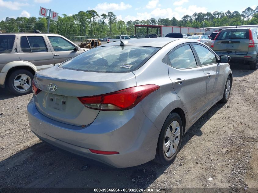 5NPDH4AE9GH700978 | 2016 HYUNDAI ELANTRA