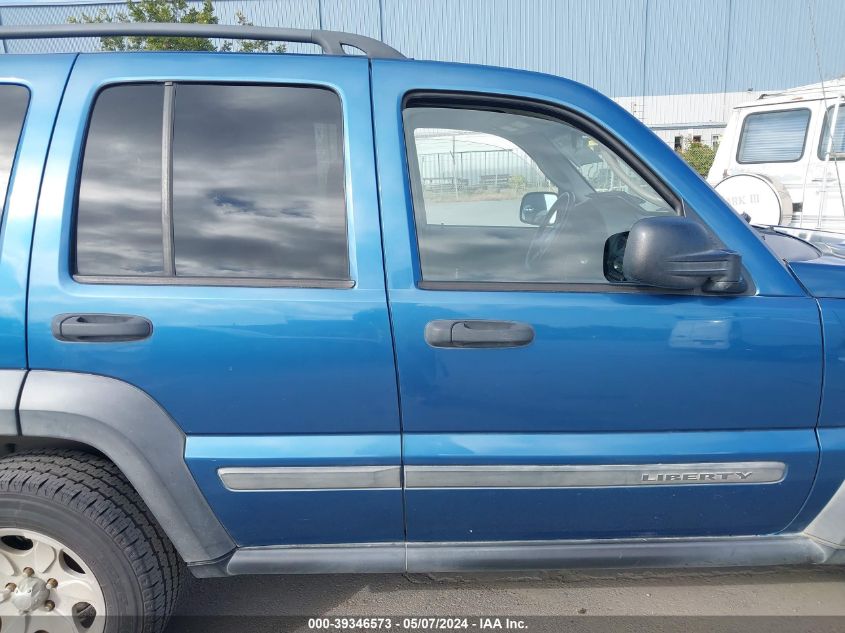 2006 Jeep Liberty Sport VIN: 1J4GL48K66W250376 Lot: 39346573