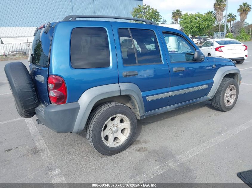 2006 Jeep Liberty Sport VIN: 1J4GL48K66W250376 Lot: 39346573