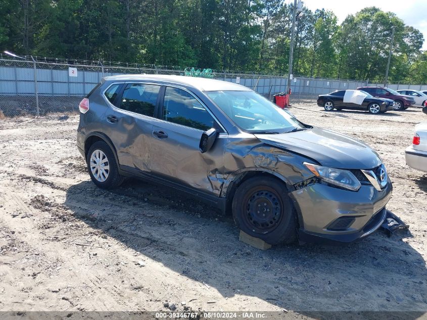 2016 Nissan Rogue S VIN: KNMAT2MT1GP642854 Lot: 39346767