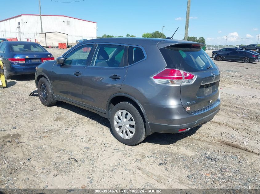 2016 Nissan Rogue S VIN: KNMAT2MT1GP642854 Lot: 39346767