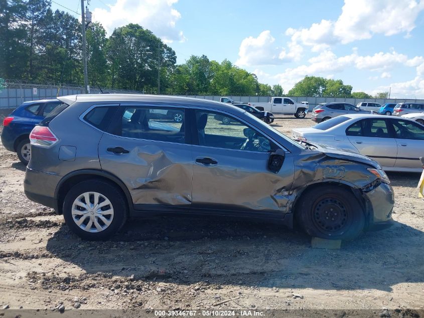 2016 Nissan Rogue S VIN: KNMAT2MT1GP642854 Lot: 39346767