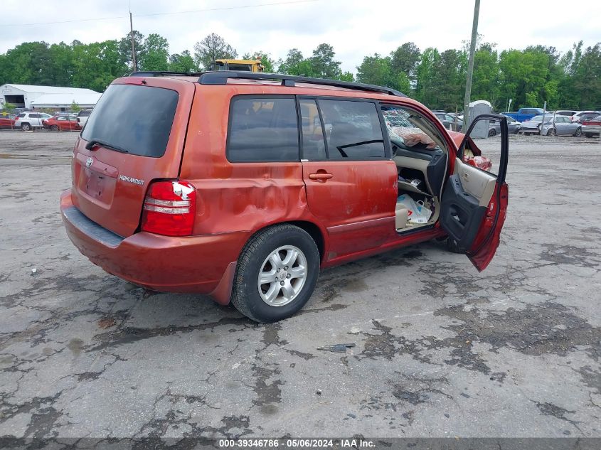 2003 Toyota Highlander Limited V6/V6 VIN: JTEGF21A930084478 Lot: 39346786