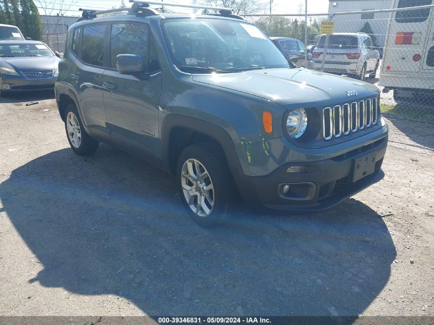 2017 Jeep Renegade Latitude 4X4 VIN: ZACCJBBB2HPF09551 Lot: 39346831