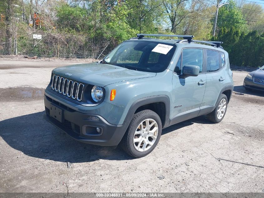 2017 Jeep Renegade Latitude 4X4 VIN: ZACCJBBB2HPF09551 Lot: 39346831