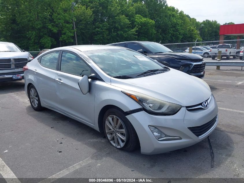 2016 Hyundai Elantra Se VIN: 5NPDH4AE2GH661635 Lot: 39346896