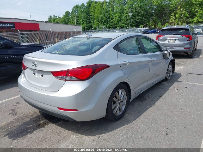 2016 Hyundai Elantra Se VIN: 5NPDH4AE2GH661635 Lot: 39346896