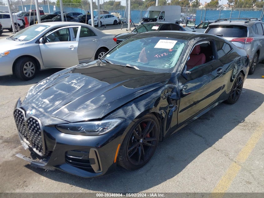 2021 BMW M440I xDrive VIN: WBA13AR00MCG99574 Lot: 39346904