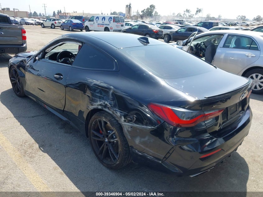 2021 BMW M440I xDrive VIN: WBA13AR00MCG99574 Lot: 39346904