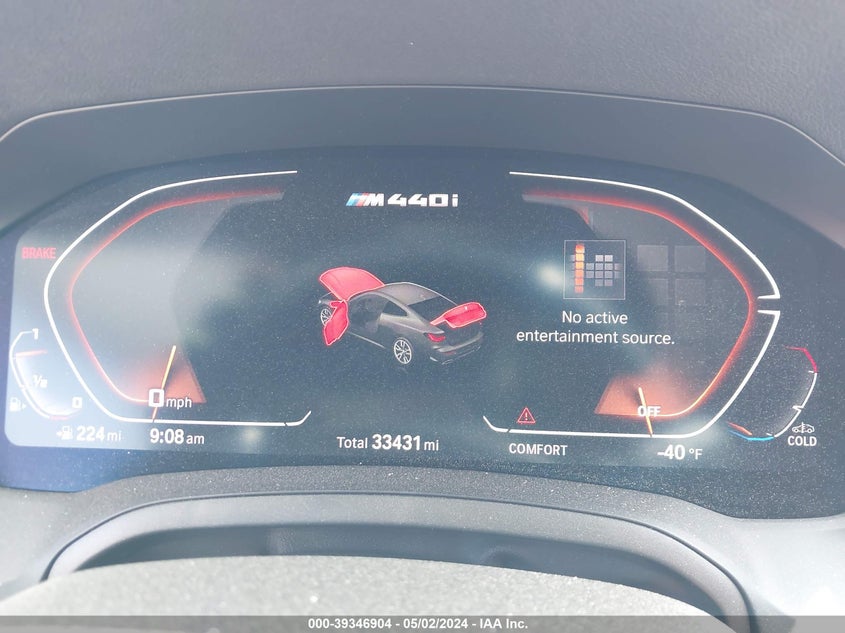 2021 BMW M440I XDRIVE VIN: WBA13AR00MCG99574