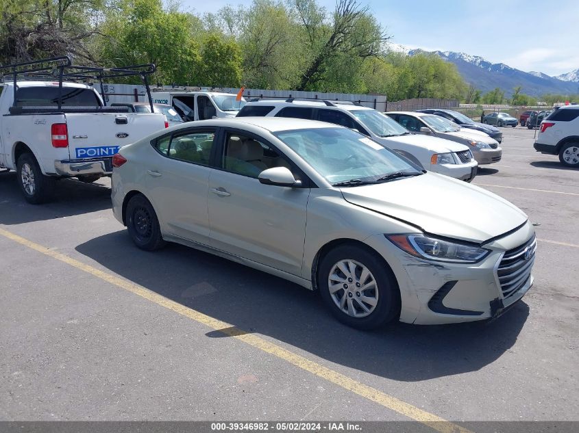 2017 HYUNDAI ELANTRA SE - KMHD74LF8HU395419