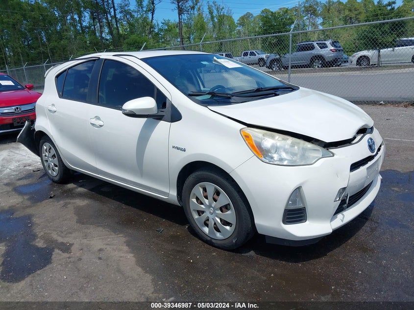 2012 Toyota Prius C Two VIN: JTDKDTB33C1027990 Lot: 39346987