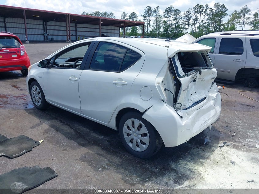 2012 Toyota Prius C Two VIN: JTDKDTB33C1027990 Lot: 39346987