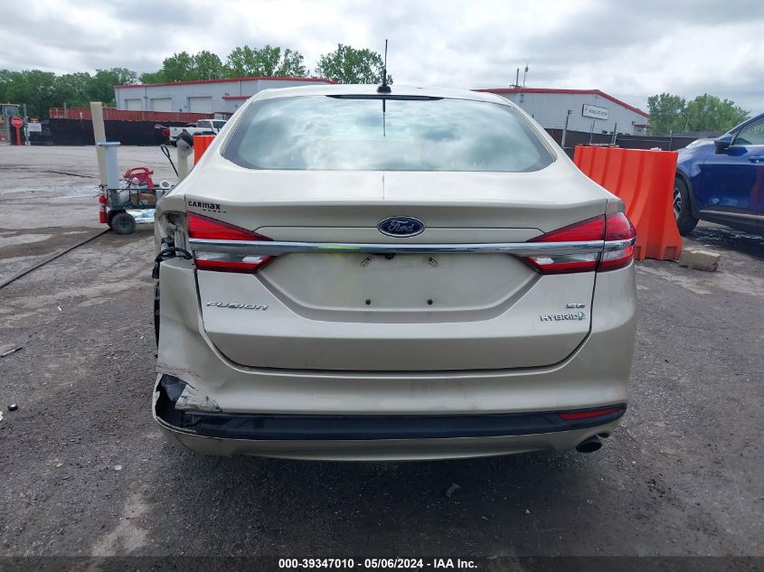 2017 Ford Fusion Hybrid Se VIN: 3FA6P0LU9HR385774 Lot: 39347010