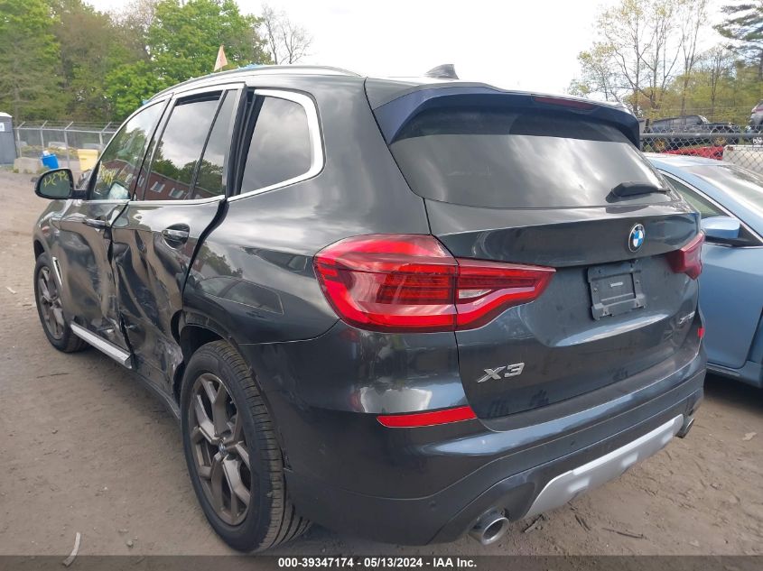 2020 BMW X3 xDrive30I VIN: 5UXTY5C06L9B72243 Lot: 39347174