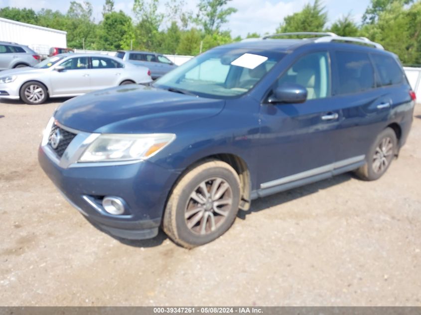 2014 Nissan Pathfinder Sl VIN: 5N1AR2MN7EC648478 Lot: 39347261