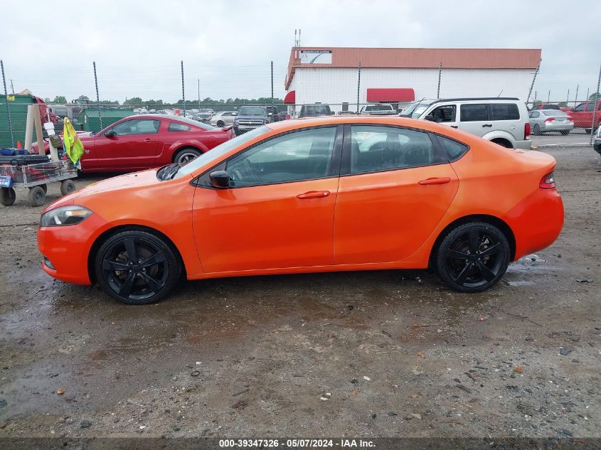 2015 Dodge Dart Sxt VIN: 1C3CDFBB7FD378549 Lot: 39347326