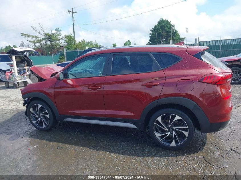 2020 Hyundai Tucson Sport VIN: KM8J33AL1LU192138 Lot: 39347341