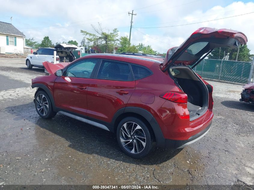 2020 Hyundai Tucson Sport VIN: KM8J33AL1LU192138 Lot: 39347341