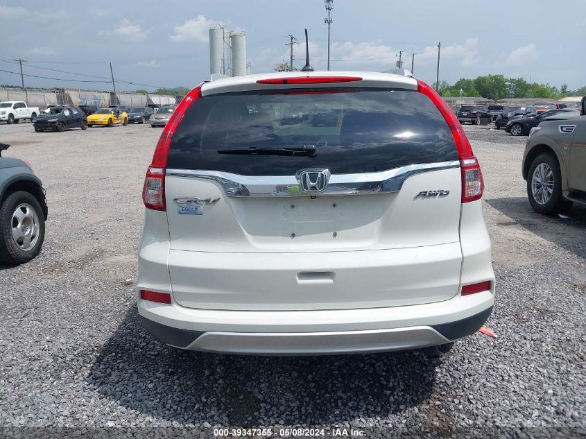 2015 Honda Cr-V Ex-L VIN: 5J6RM4H74FL055086 Lot: 39347355