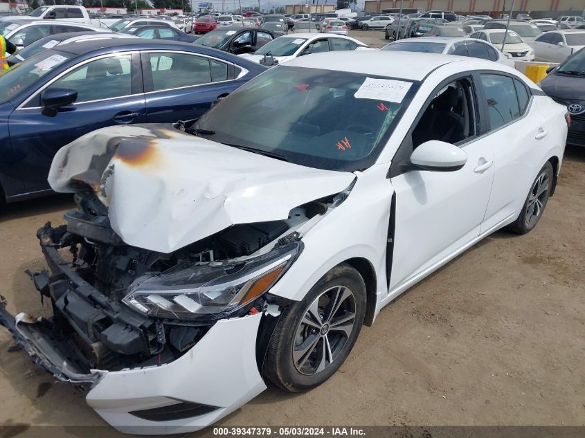 2022 Nissan Sentra Sv Xtronic Cvt VIN: 3N1AB8CV1NY248620 Lot: 39347379