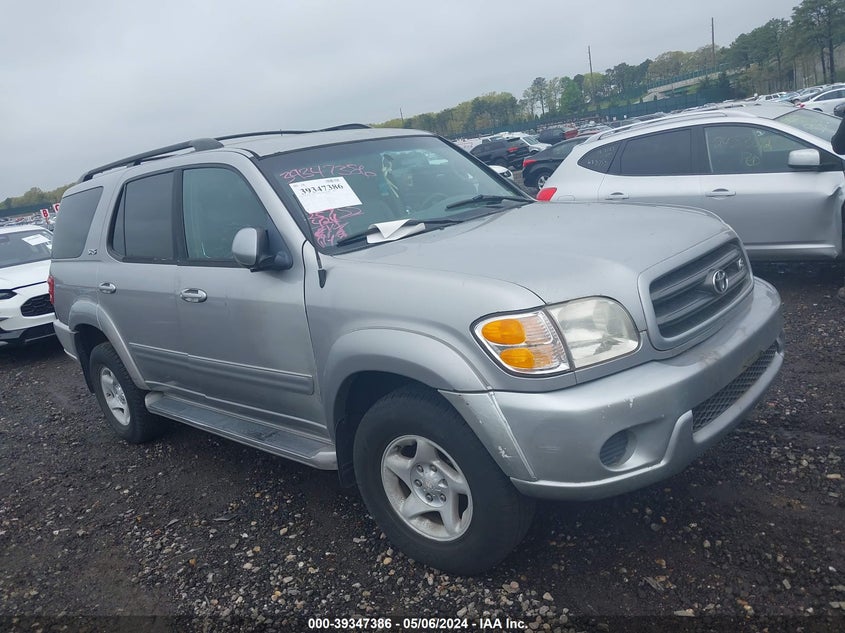 2002 Toyota Sequoia Sr5 V8 VIN: 5TDBT44A72S087292 Lot: 39347386