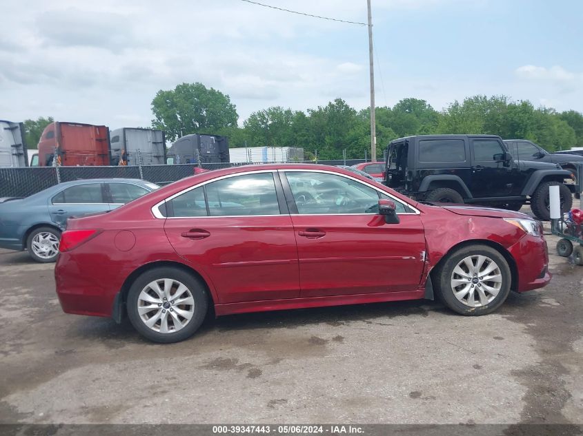 2016 Subaru Legacy 2.5I Premium VIN: 4S3BNBH67G3014789 Lot: 39347443