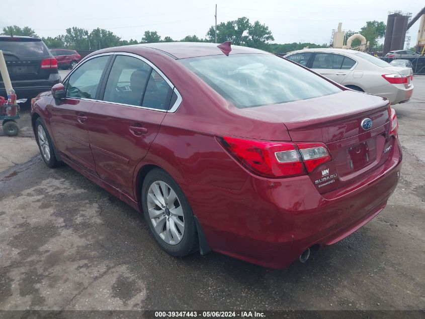 2016 Subaru Legacy 2.5I Premium VIN: 4S3BNBH67G3014789 Lot: 39347443