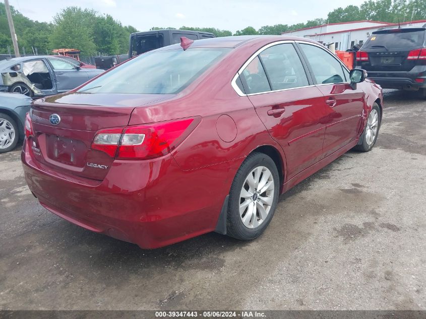 2016 Subaru Legacy 2.5I Premium VIN: 4S3BNBH67G3014789 Lot: 39347443