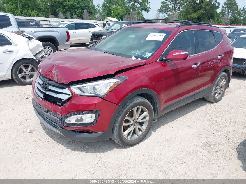 2015 Hyundai Santa Fe Sport 2.0L Turbo VIN: 5XYZU3LA2FG265281 Lot: 39347519