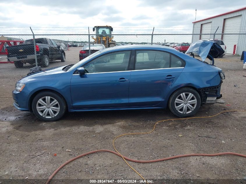 2017 Volkswagen Jetta 1.4T S VIN: 3VW2B7AJ8HM218695 Lot: 39347647