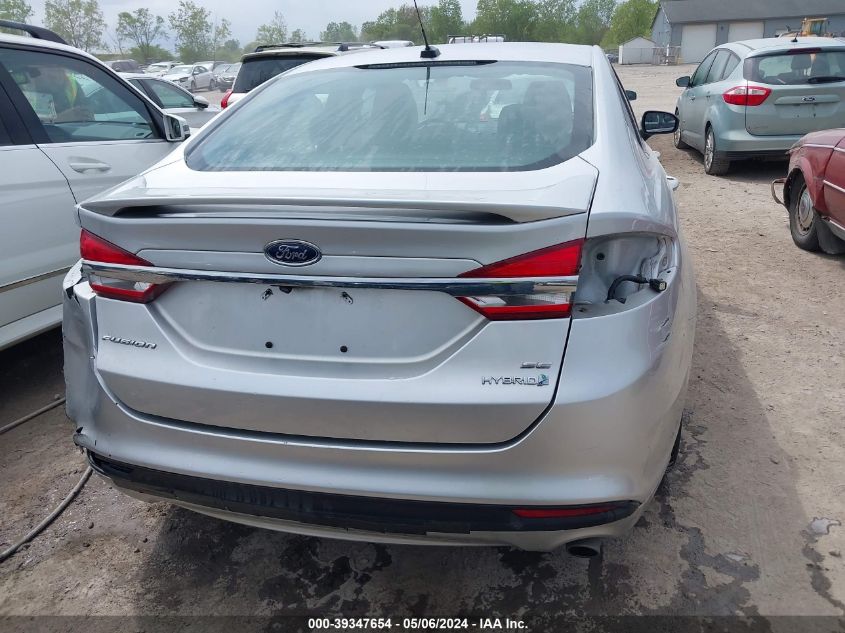 2018 Ford Fusion Hybrid Se VIN: 3FA6P0LU6JR131686 Lot: 39347654