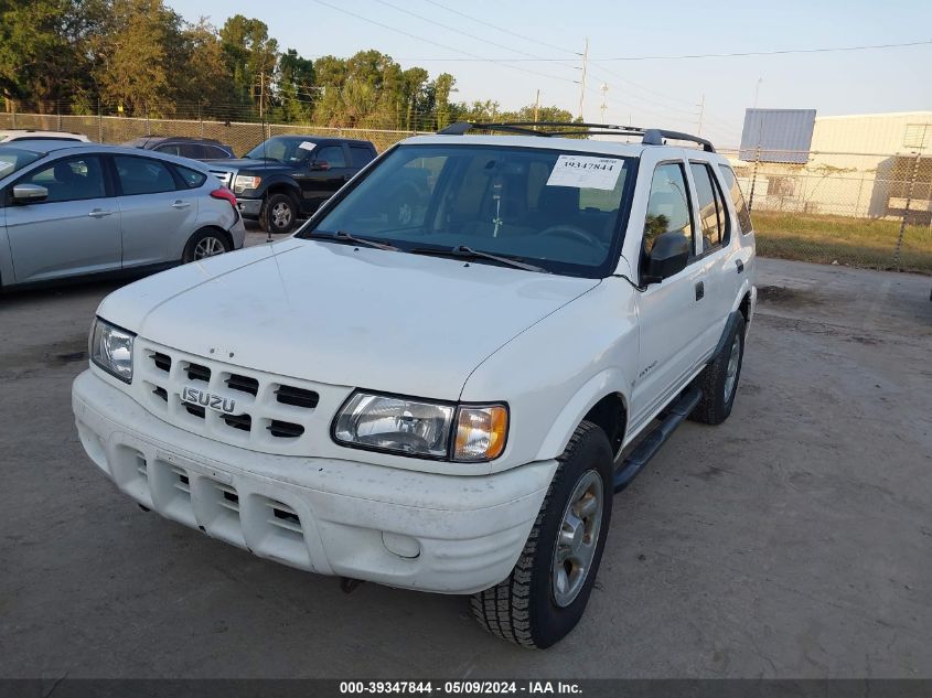 2001 Isuzu Rodeo VIN: 4S2CK5AWA14314572 Lot: 39347844