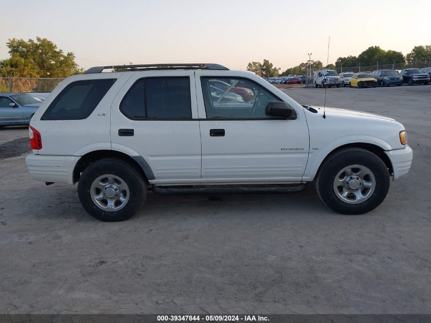 2001 Isuzu Rodeo VIN: 4S2CK5AWA14314572 Lot: 39347844