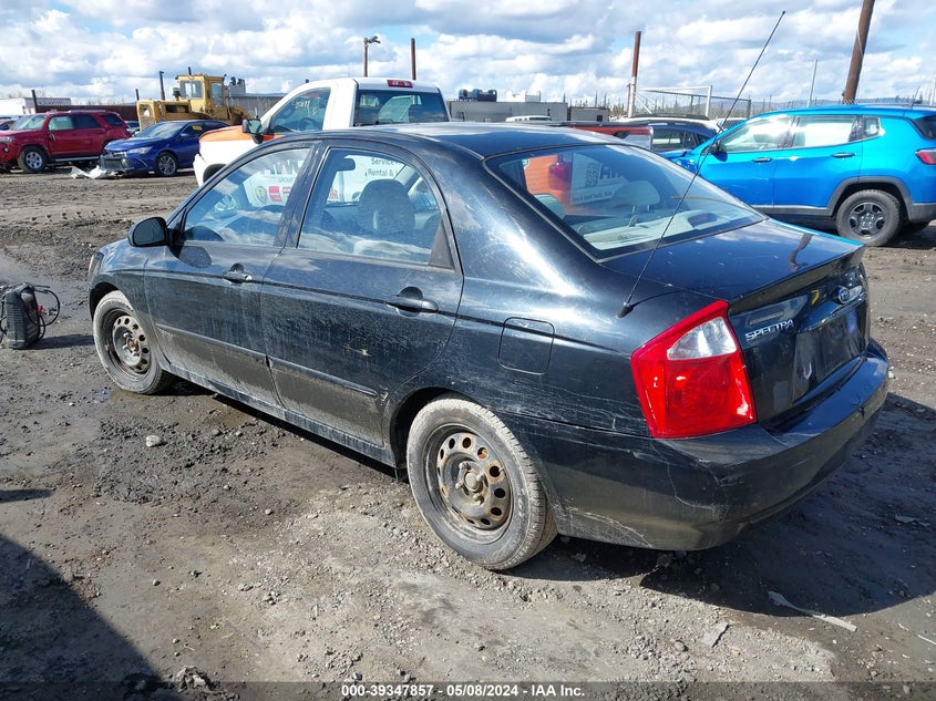 2006 Kia Spectra Ex/Lx/Sx VIN: KNAFE121265321960 Lot: 39347857