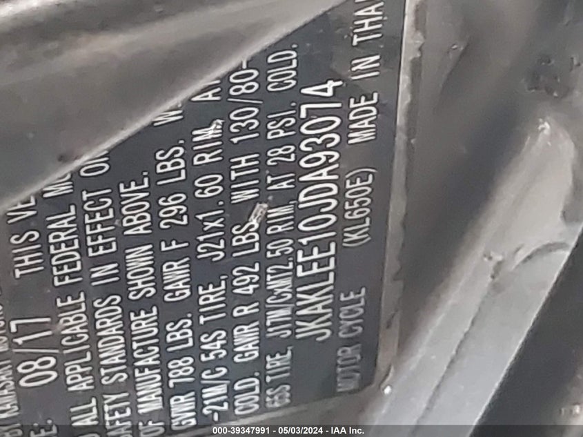 2018 KAWASAKI KL650 E - JKAKLEE10JDA93074