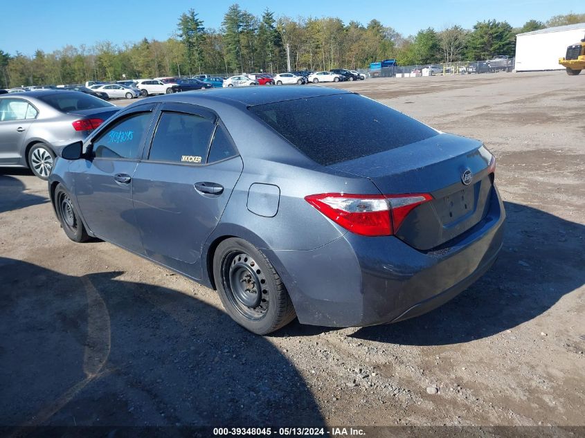 2014 Toyota Corolla L/Le/Le Pls/Prm/S/S Pls VIN: 2T1BURHE0EC054039 Lot: 39348045