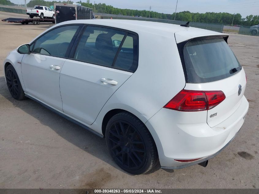 3VW4T7AU6FM050598 | 2015 VOLKSWAGEN GOLF GTI