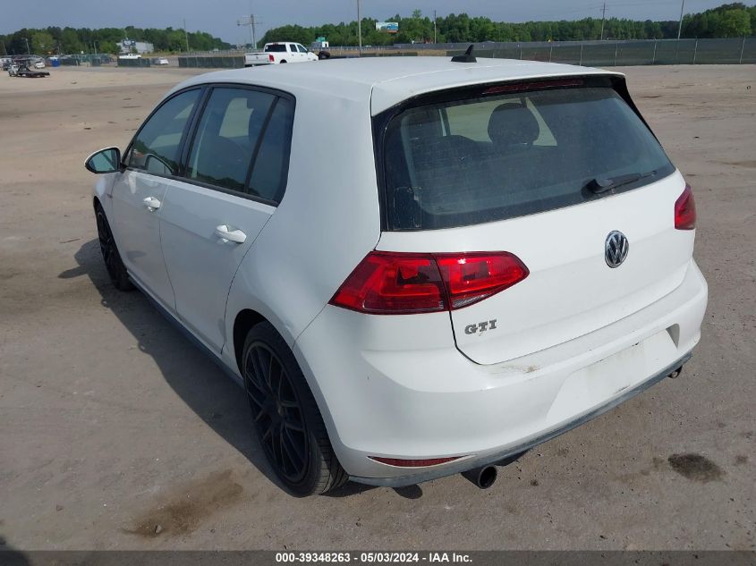 3VW4T7AU6FM050598 | 2015 VOLKSWAGEN GOLF GTI