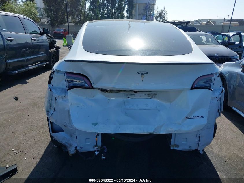 2021 Tesla Model Y Long Range Dual Motor All-Wheel Drive VIN: 5YJYGAEE9MF113235 Lot: 39348322