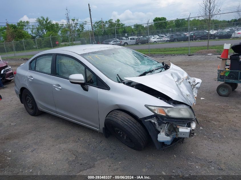 2014 Honda Civic Lx VIN: 19XFB2F51EE007590 Lot: 39348337