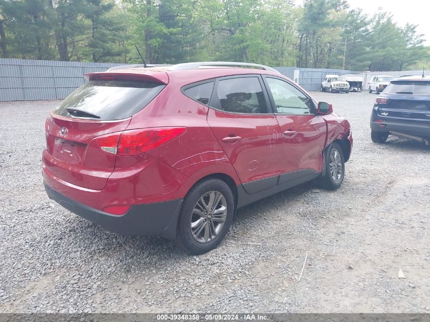 2014 Hyundai Tucson Se VIN: KM8JU3AG5EU804411 Lot: 39348358