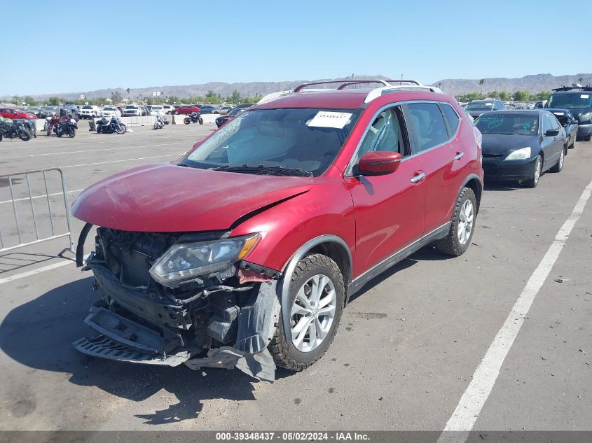 KNMAT2MT3GP656562 2016 NISSAN ROGUE - Image 2