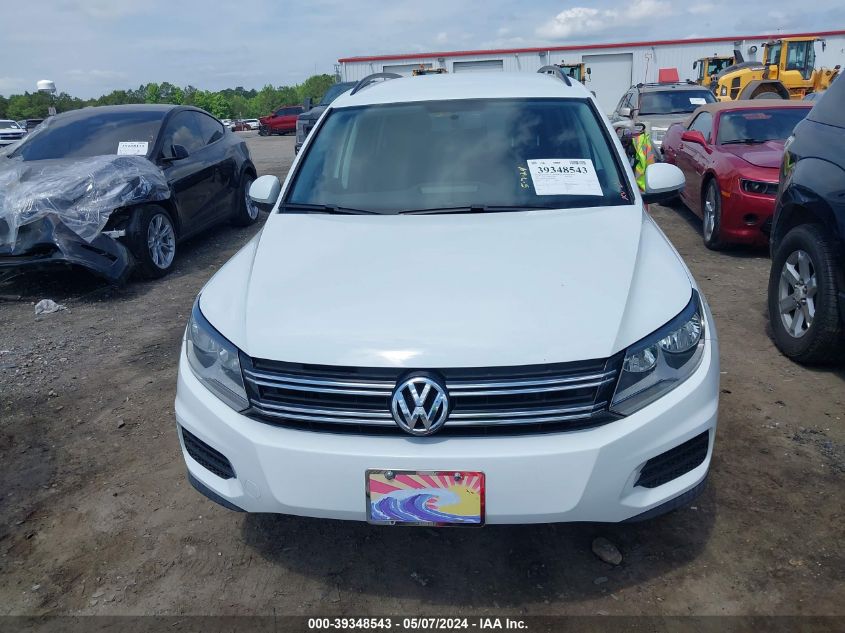 2015 Volkswagen Tiguan S VIN: WVGAV7AX9FW614184 Lot: 39348543